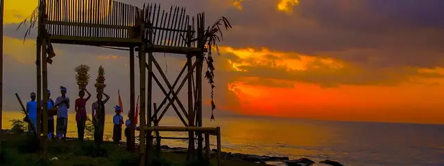 Keramas Beach, a world-class black-sand surf spot in Gianyar