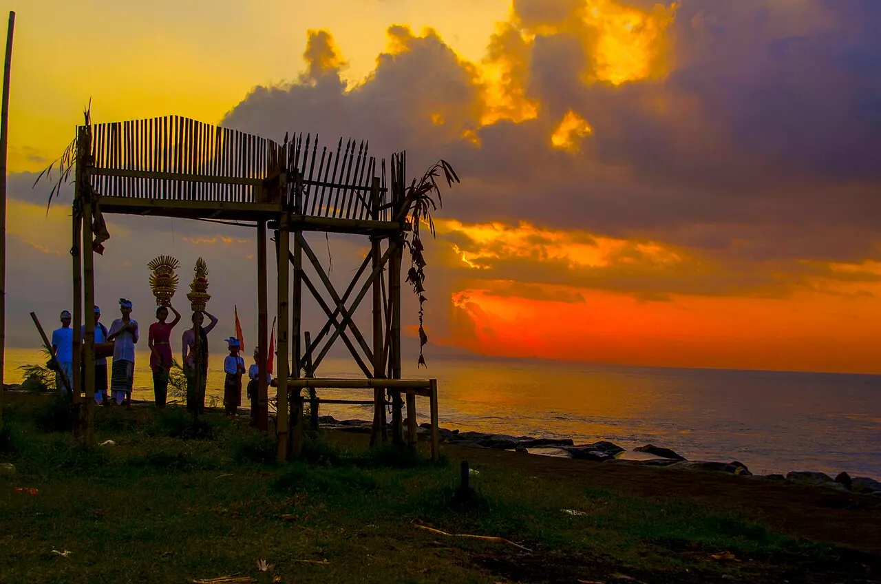 Keramas Beach, a world-class black-sand surf spot in Gianyar