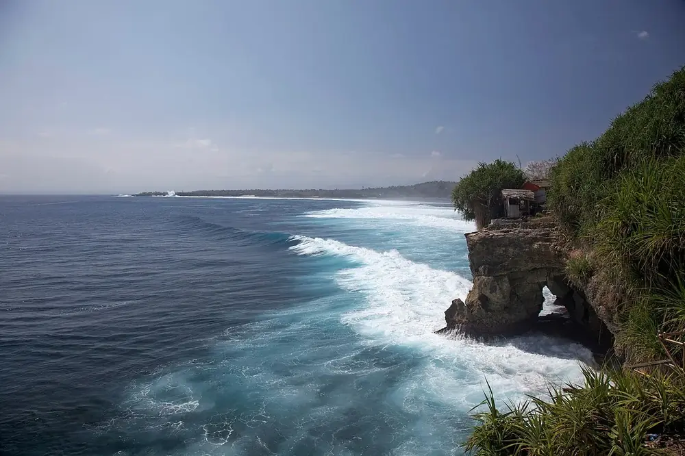 Cliff jump, then a Bintang at the bar — Mahana Point, While you're in Nusa Ceningan